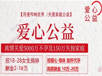察哈尔右翼中捐卵助孕生子 爱心志愿者招募